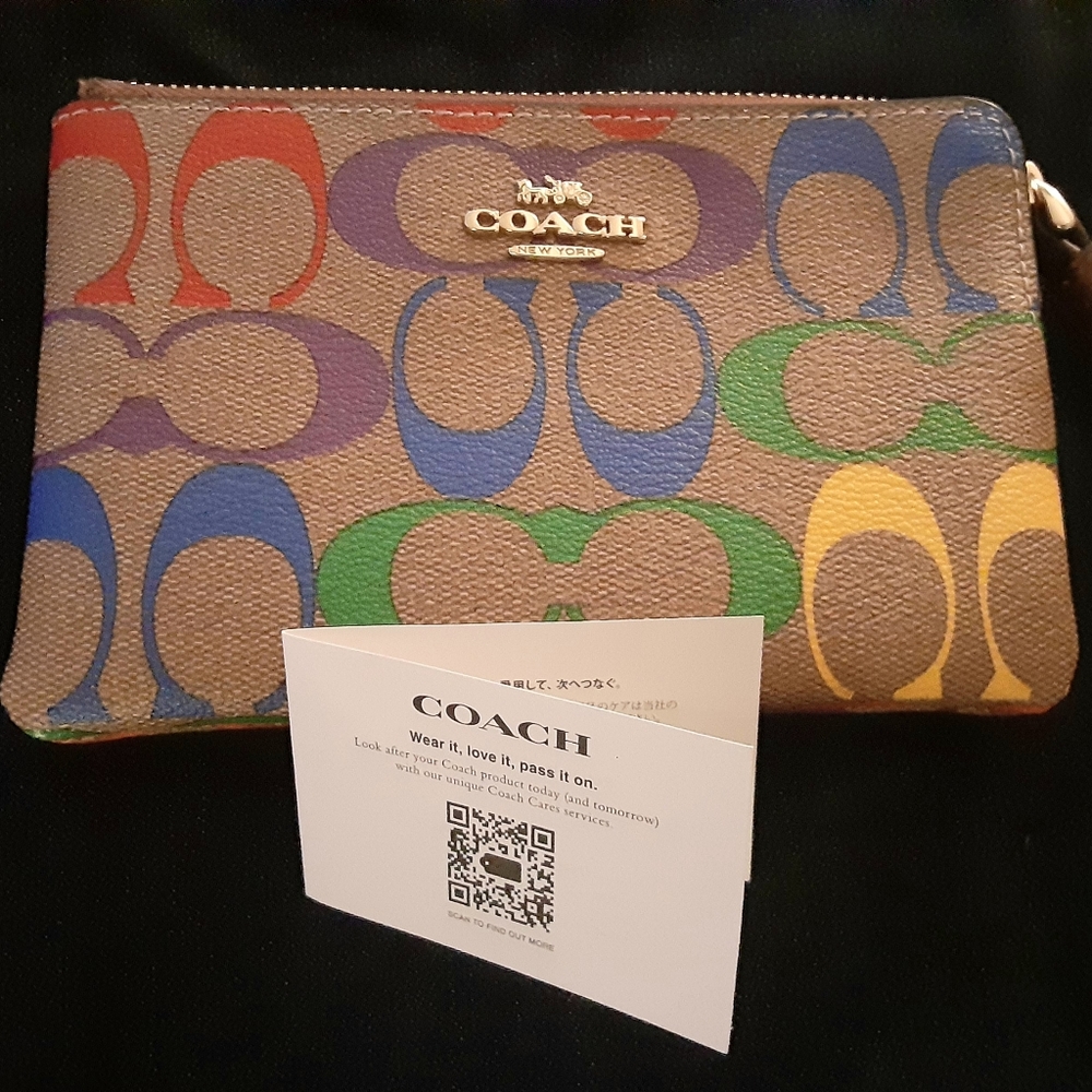 COACH Pride Zip Corner Wristlet
